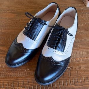 Chanel inspo saddle shoes